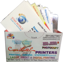 Visiting cards on textured background